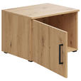 AUFSATZSCHRANK 50/35/40 cm   - Schwarz/Eiche Artisan, MODERN, Holzwerkstoff/Kunststoff (50/35/40cm) - Carryhome