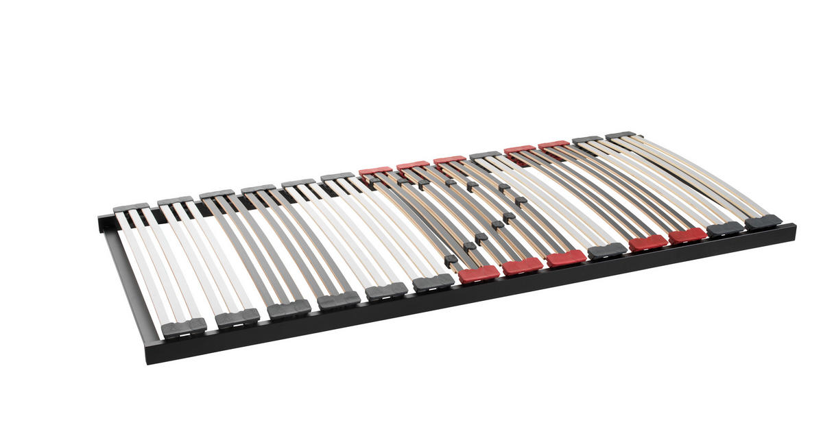 LATTENROST 90/200 cm  - Anthrazit/Hellgrau, Basics, Holz (90/200cm) - Robusta