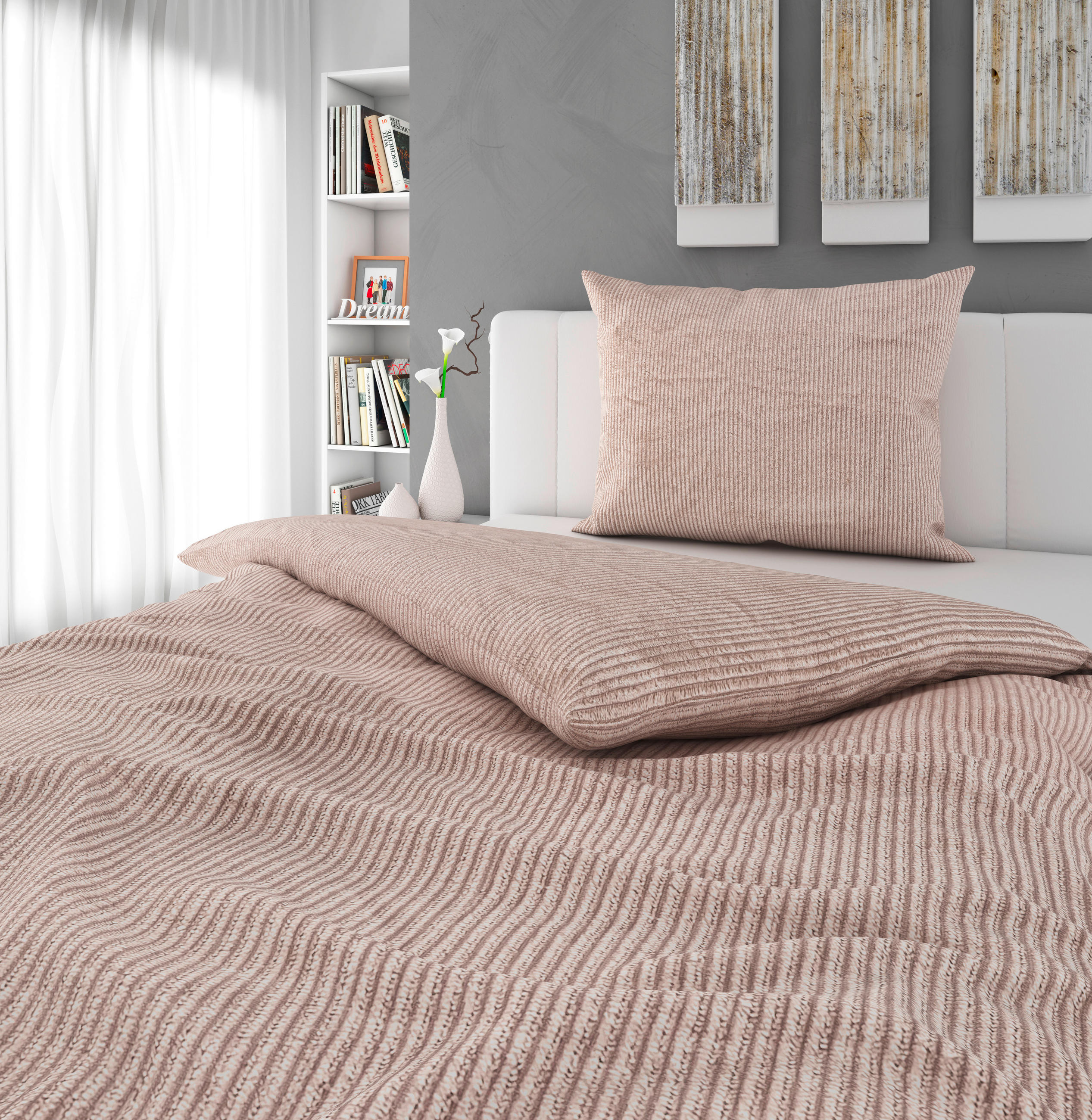 POVLEČENÍ - béžová, Basics, textil (140/200cm) - Novel