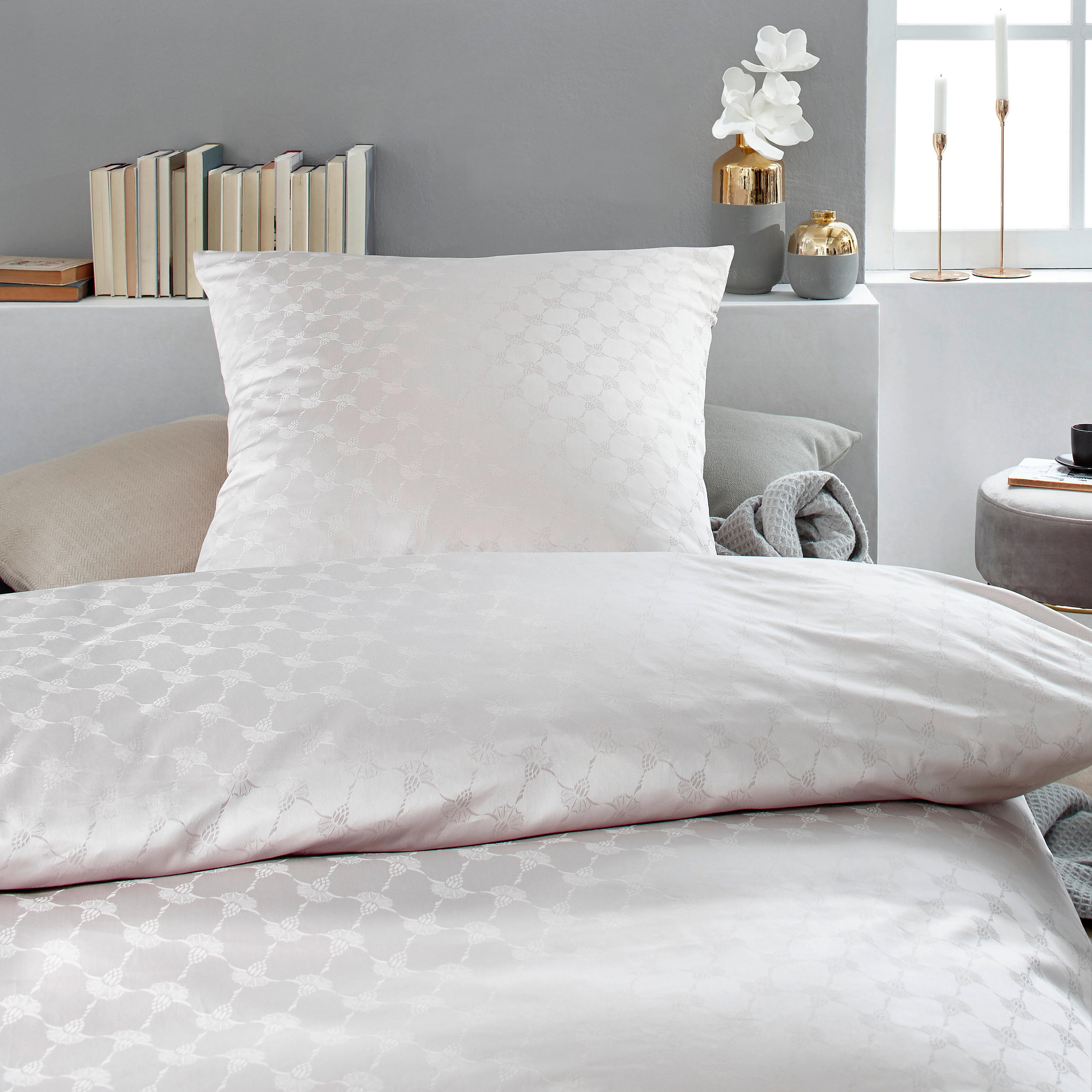 BETTWÄSCHE Makosatin - Sandfarben, Basics, Textil (135/200cm) - Joop!