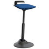 BÜROHOCKER   Blau, Schwarz  - Blau/Schwarz, Basics, Textil/Metall (38/51-84/38cm) - Aeris