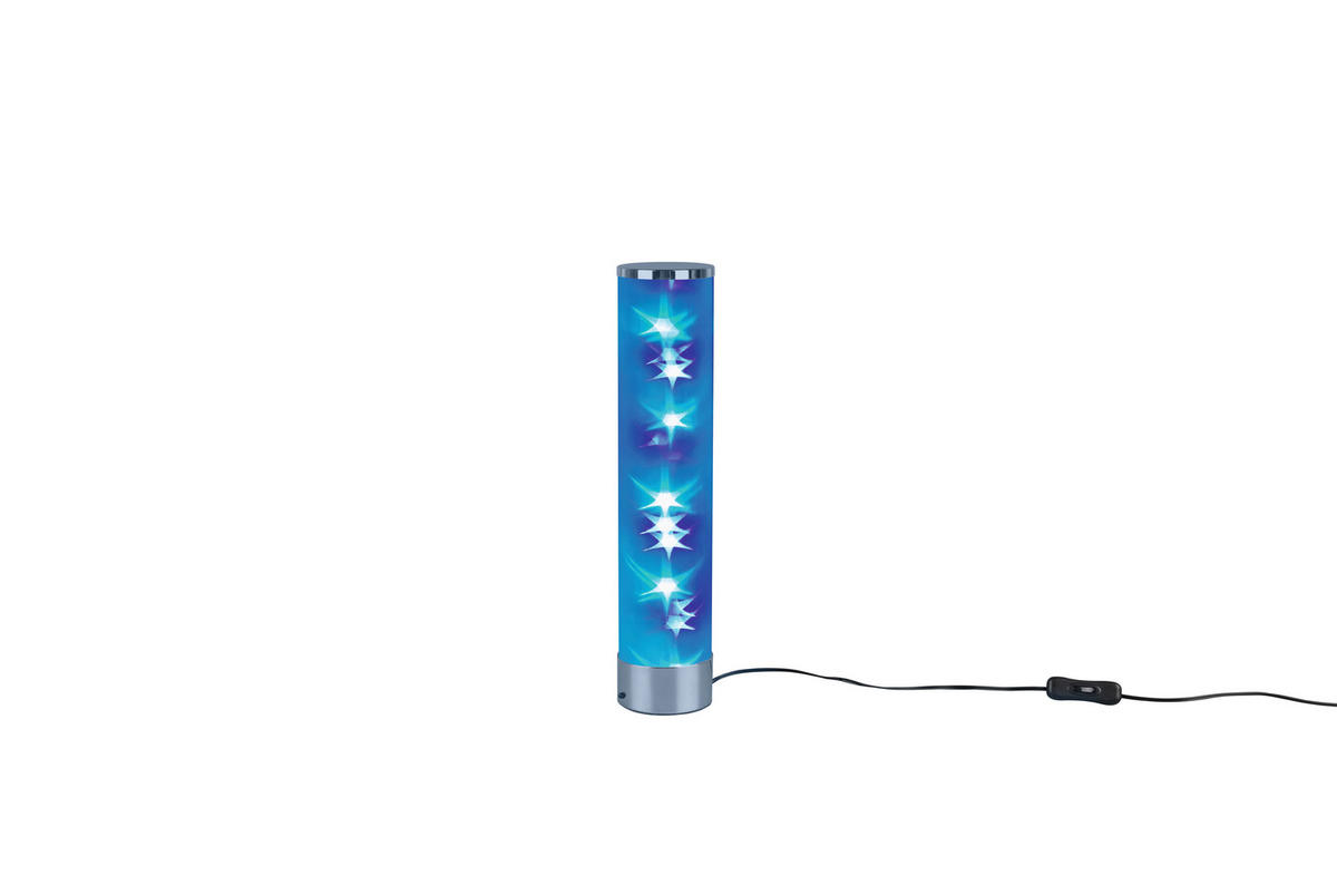 LED-TISCHLEUCHTE 8,3/38,00 cm   - Chromfarben/Weiß, Design, Kunststoff/Metall (8,3/38,00cm)