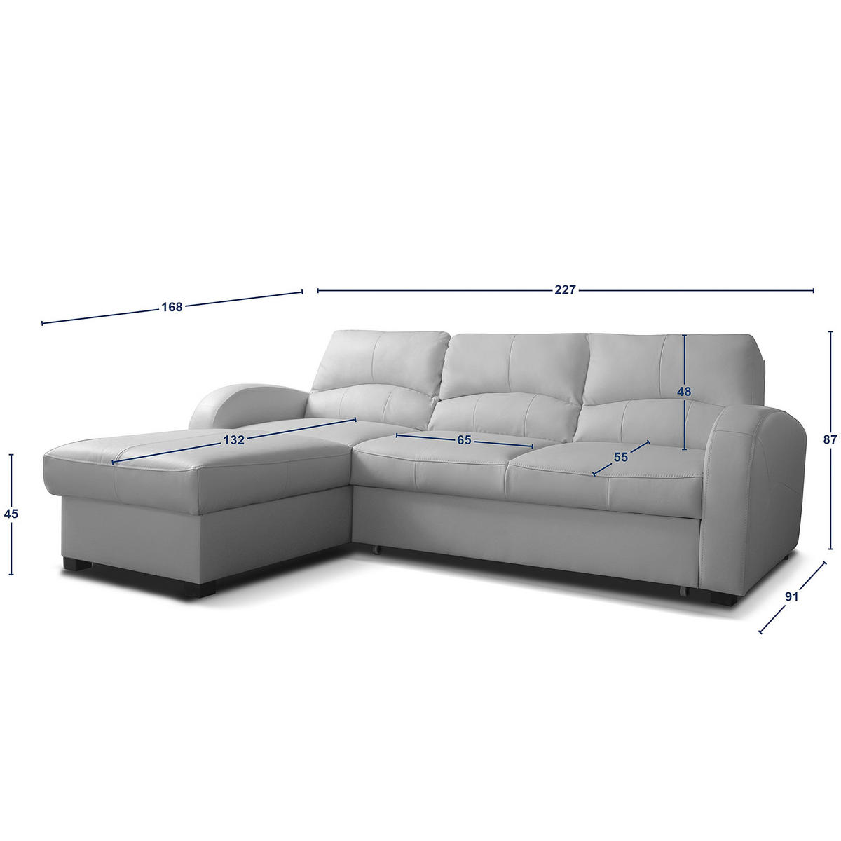 ECKSOFA in Lederlook Echtleder Rot  - Rot/Schwarz, Design, Leder/Kunststoff (168/227cm) - Livetastic