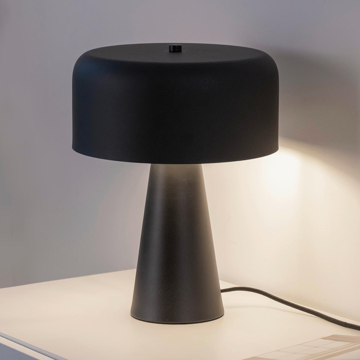 LED-TISCHLEUCHTE Pento 26,5/26,5/34,5 cm   - Schwarz, Design, Glas/Kunststoff (26,5/26,5/34,5cm) - Schöner Wohnen