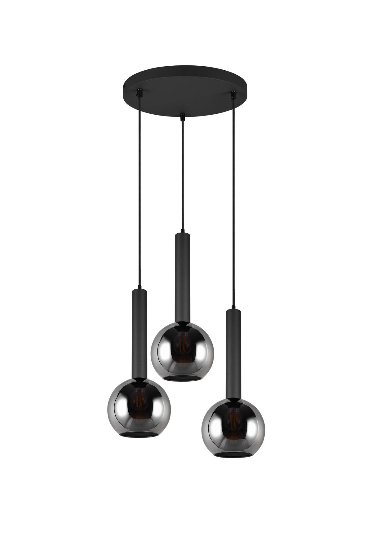 ZÁVĚSNÉ SVÍTIDLO, 45/150 cm  - černá, Basics, kov/sklo (45/150cm) - Trio Leuchten
