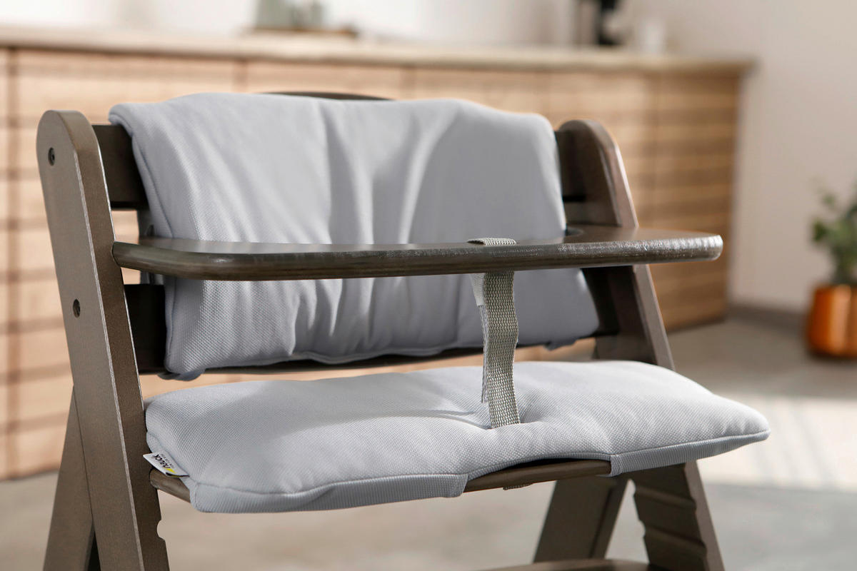 HOCHSTUHLEINLAGE Highchairpad Deluxe  - Grau, Basics, Textil (44/24cm) - Hauck