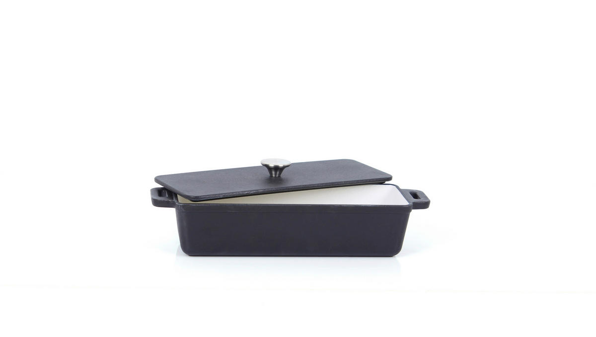 BROTTOPF - Schwarz, Basics, Metall (36/12/9cm) - Echtwerk