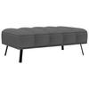 HOCKER Cord, Batyline® Anthrazit  - Anthrazit/Schwarz, Design, Textil/Metall (131/49/77cm) - Lomoco