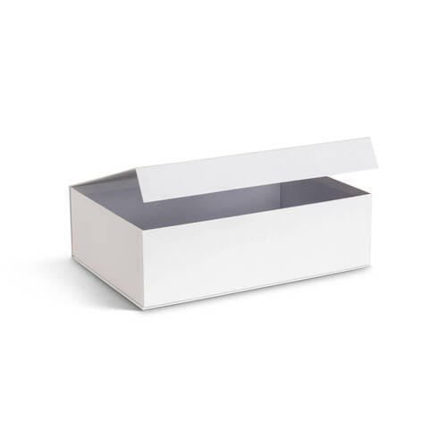 AUFBEWAHRUNGSBOX    29.5/42.5/13 cm  - Weiß, Basics, Karton/Papier (29.5/42.5/13cm)