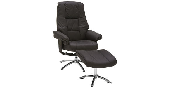 RELAXSESSELSET in Metall, Textil Anthrazit, Chromfarben - Chromfarben/Anthrazit, Design, Textil/Metall (78/98(114)/86(113)cm) - Cantus