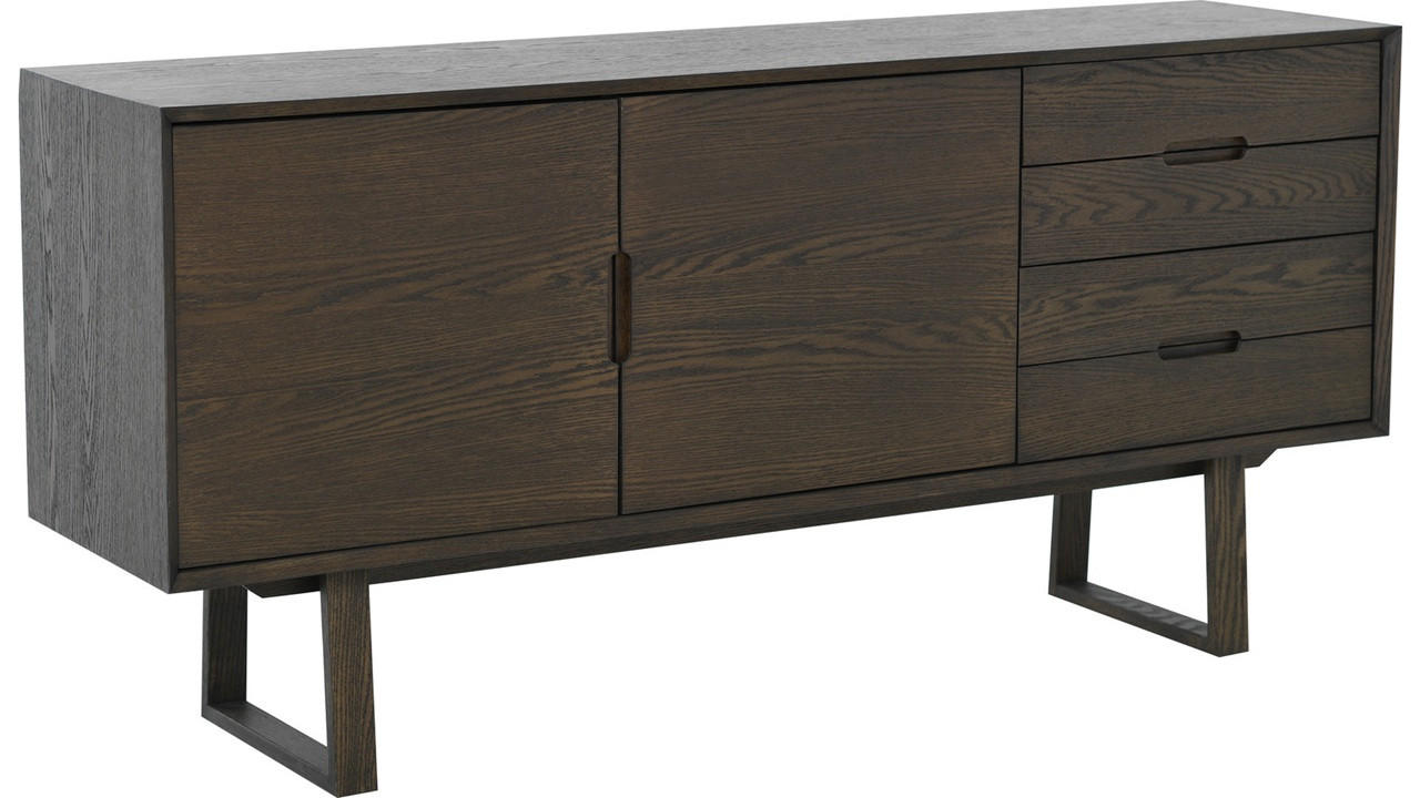 SIDEBOARD  160/76/40 cm 4 låda(or)  - brun, Design, trämaterial/trä (160/76/40cm) - Best Price