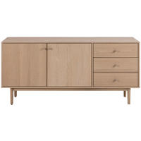 KOMODA, barve hrasta  - barve hrasta, Moderno, les (160/75/40cm) - MID.YOU