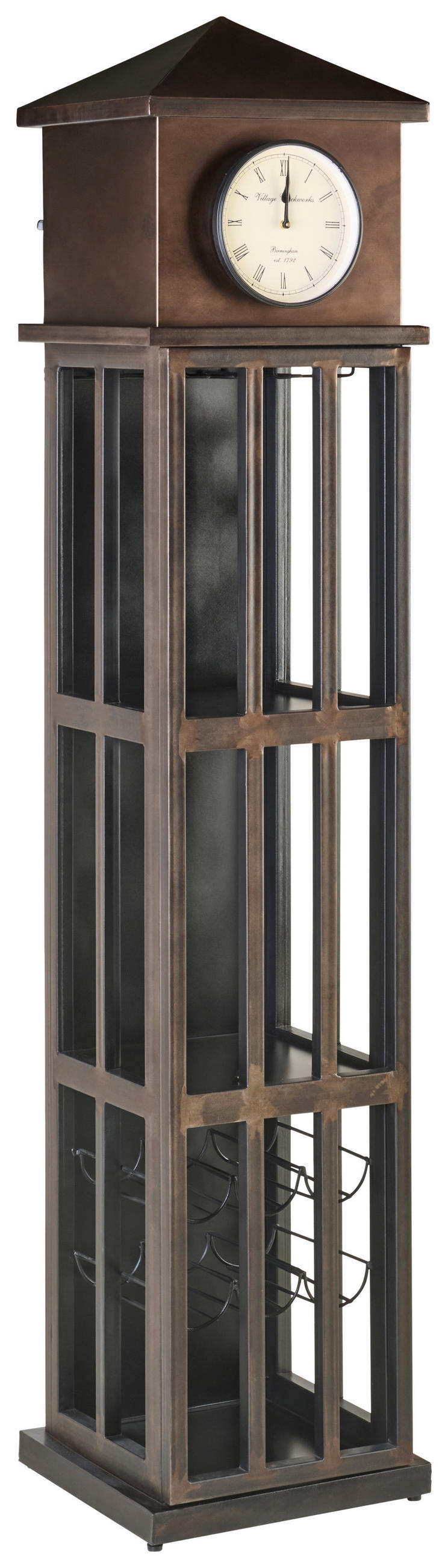 BARSCHRANK in Braun  - Braun, Trend, Metall (39/185/36cm) - Ambia Home