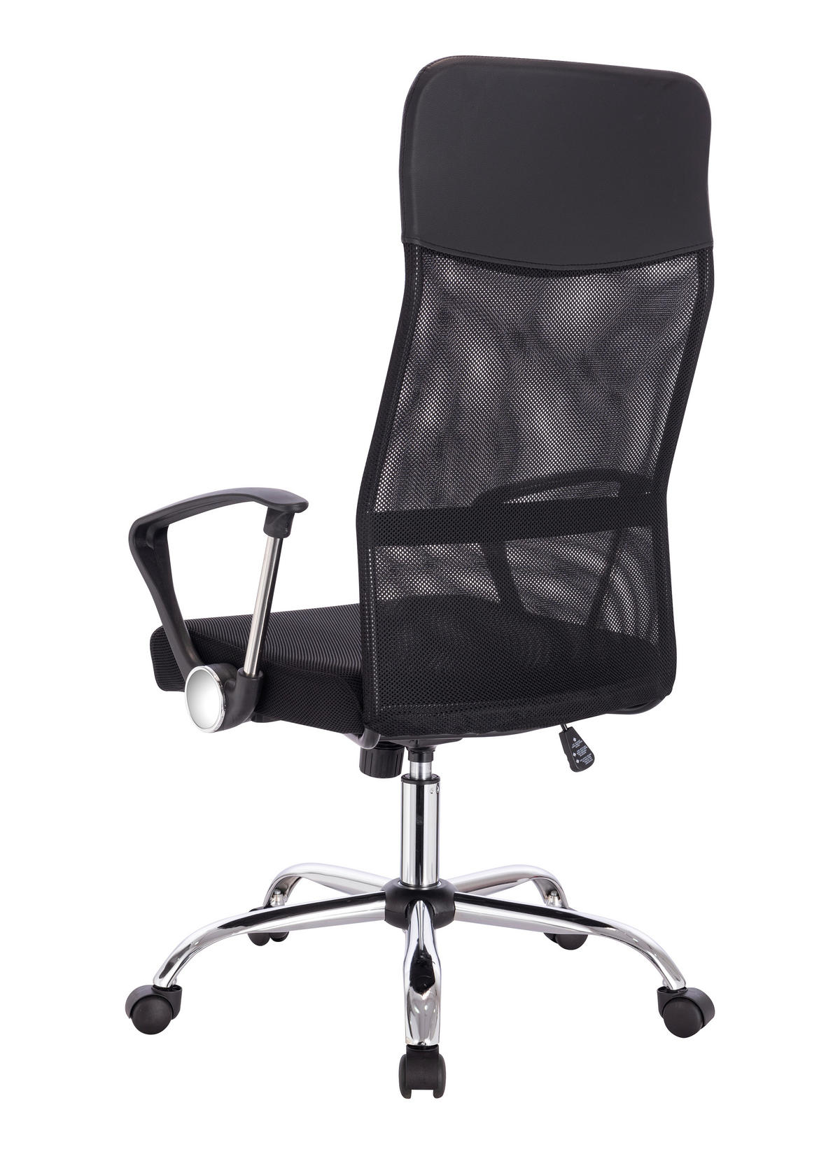 OTOČNÁ STOLIČKA, čierna, chrómová - čierna/chrómová, Basics, kov/plast (113-122/70/64cm) - Carryhome