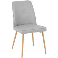 ŽIDLE, šedá - šedá/barvy dubu, Moderní, kov/textil (50/88/61cm) - Livetastic