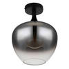 SVJETILJKA STROPNA  - crna, Basics, staklo/metal (24/31,5cm) - Globo