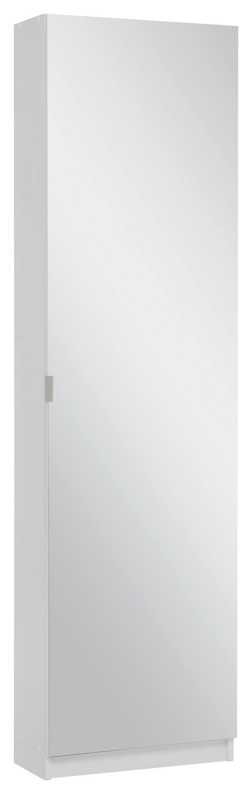 CIPELARNIK bela staklo, pločasti materijal - boja aluminijuma/bela, Konvencionalno, staklo/metal (50/180/20cm) - Ti'me