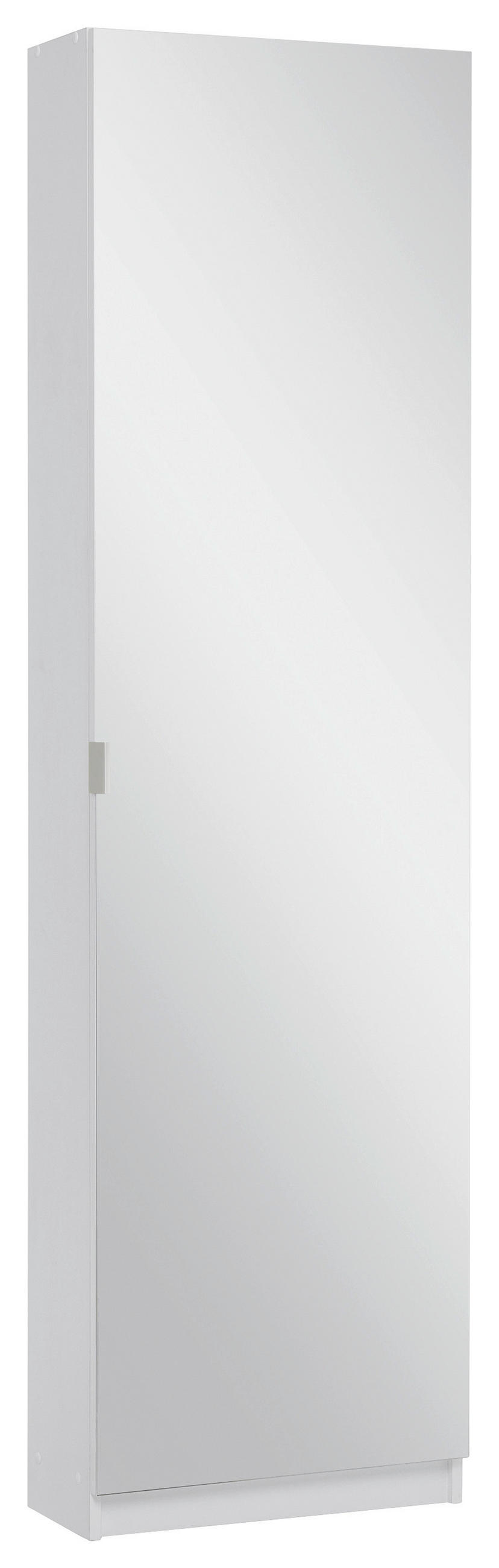 CIPELARNIK  bela  staklo, pločasti materijal     - boja aluminijuma/bela, Konvencionalno, staklo/metal (50/180/20cm) - Ti'me