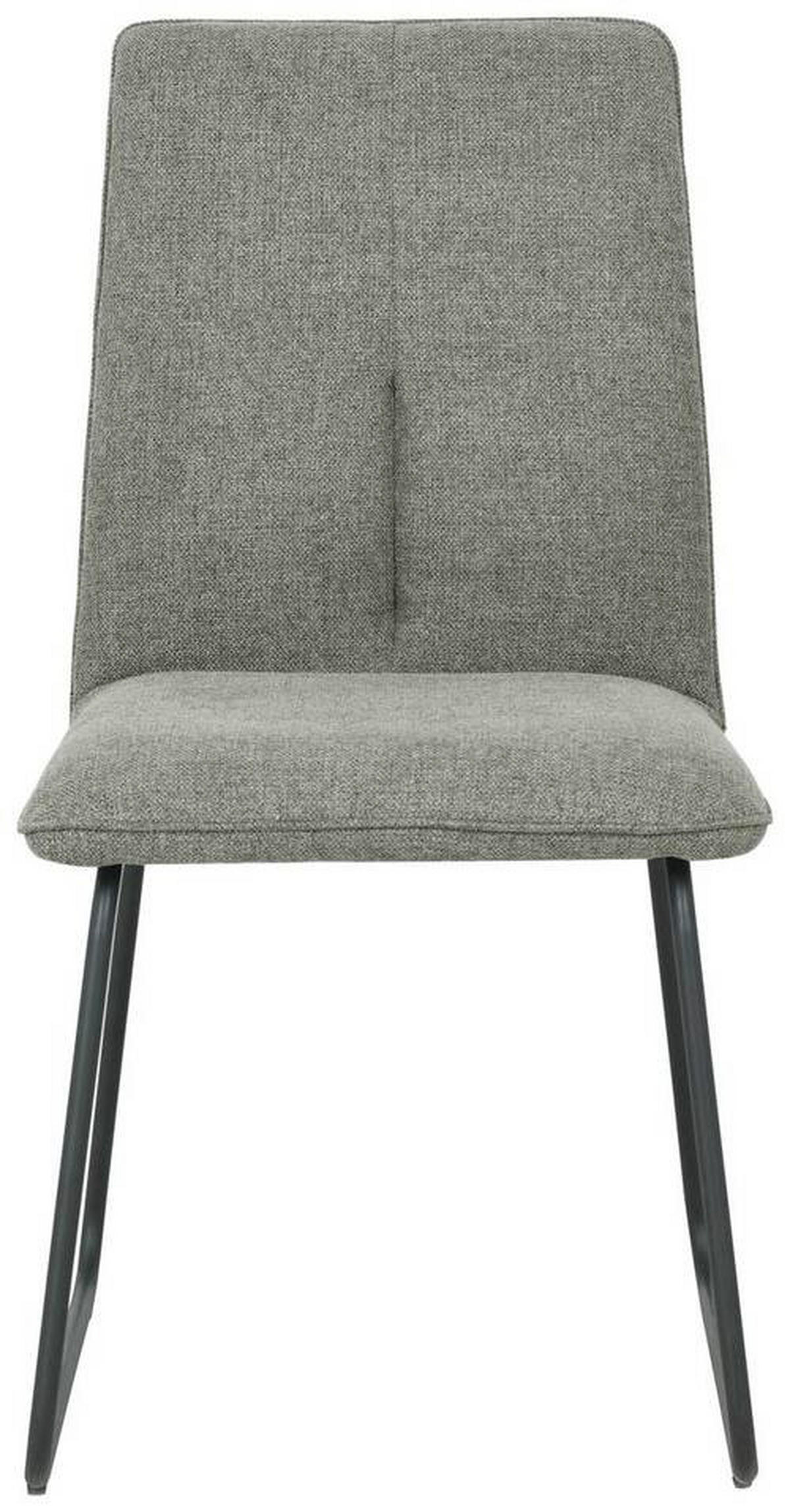 STOL järn linneimitation  - svart/grå, Design, metall/textil (48/86/59cm) - Xora