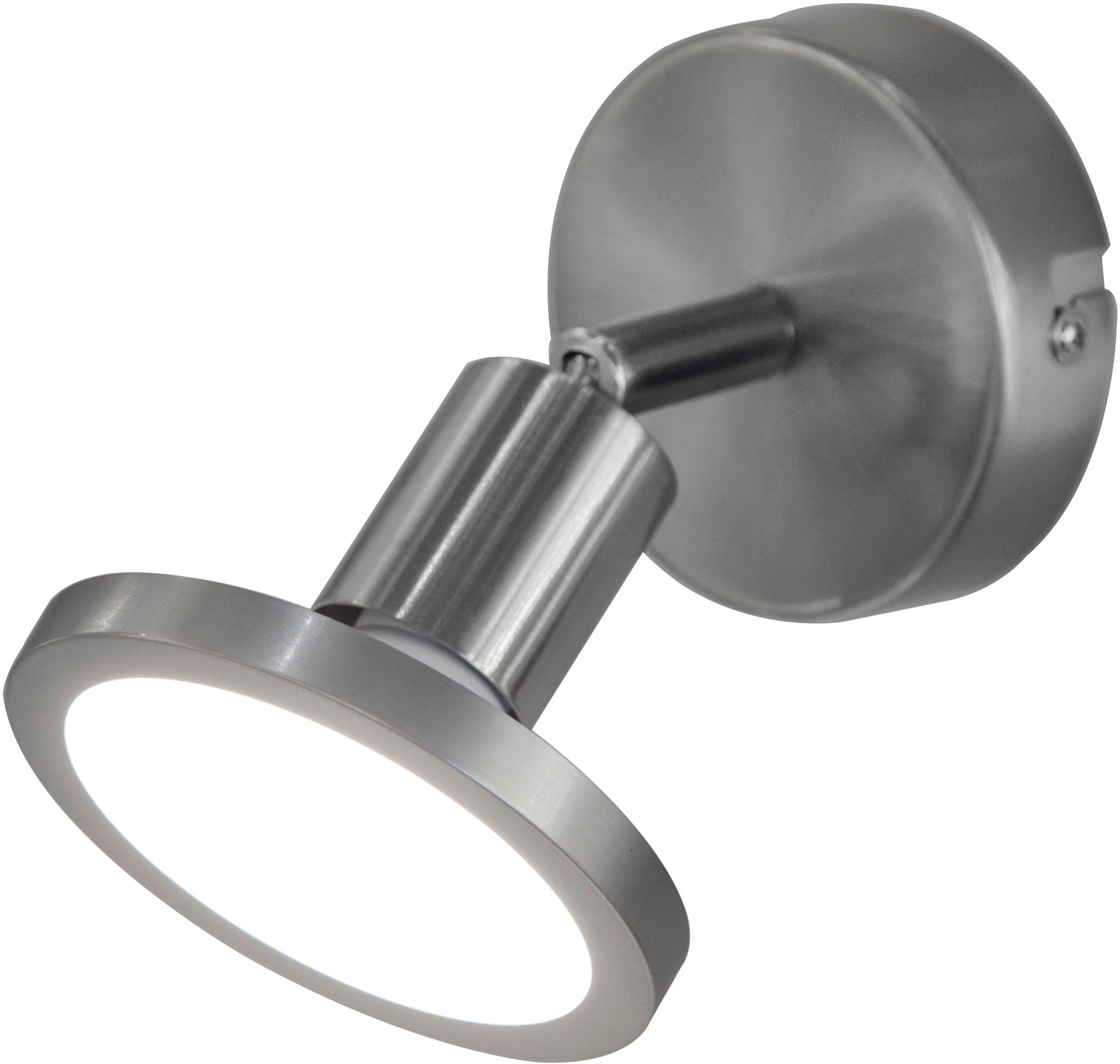 LED-STRAHLER 8/14 cm   - Nickelfarben, Design, Metall (8/14cm) - Globo