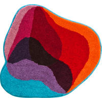 BIDET-VORLEGER Blau, Rot 60/60 cm  - Blau/Rot, Basics, Kunststoff/Textil (60/60cm) - Grund