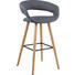 BARHOCKER in Dunkelgrau - Dunkelgrau/Eichefarben, Design, Holz/Textil (55/98/46,5cm) - Carryhome BARHOCKER in Dunkelgrau - Dunkelgrau/Eichefarben, Design, Holz/Textil (55/98/46,5cm) - Carryhome
