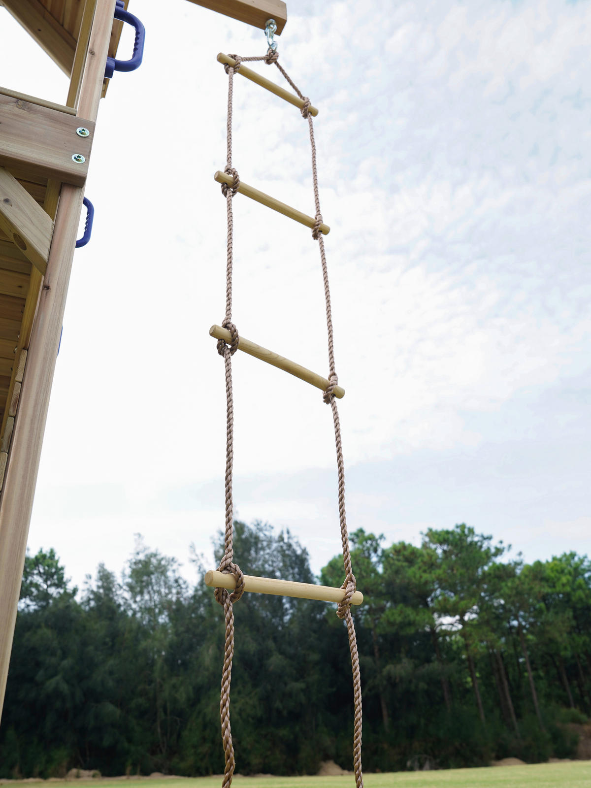 SPIELTURM 342/267/375 cm  - Blau, KONVENTIONELL, Holz/Kunststoff (342/267/375cm) - Ambia Garden