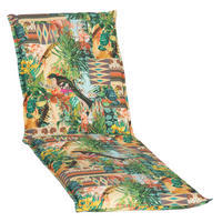 LIEGENAUFLAGE in Grün Blätter  - Grün, Basics, Textil (191/58/8cm) - Gardenson