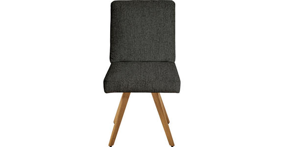 STUHL  in Flachgewebe Holz, Textil  - Eichefarben/Braun, Design, Holz/Textil (46/94/58cm) - Dieter Knoll