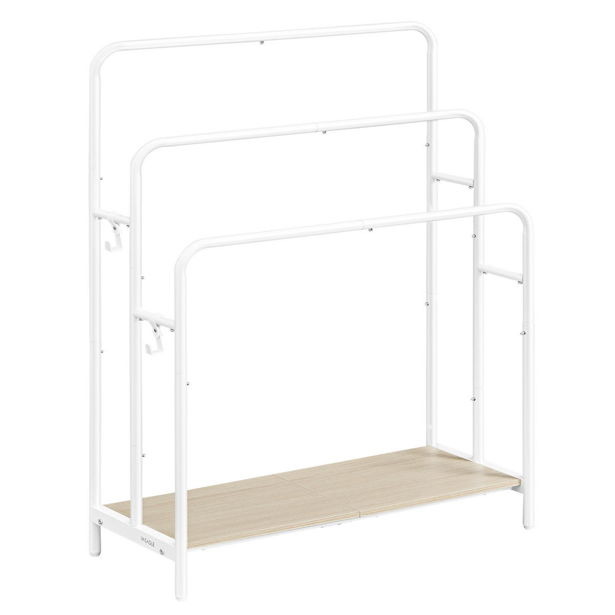 HANDTUCHLEITER - Beige/Weiß, MODERN, Holzwerkstoff/Metall (70/101/30cm) - MID.YOU