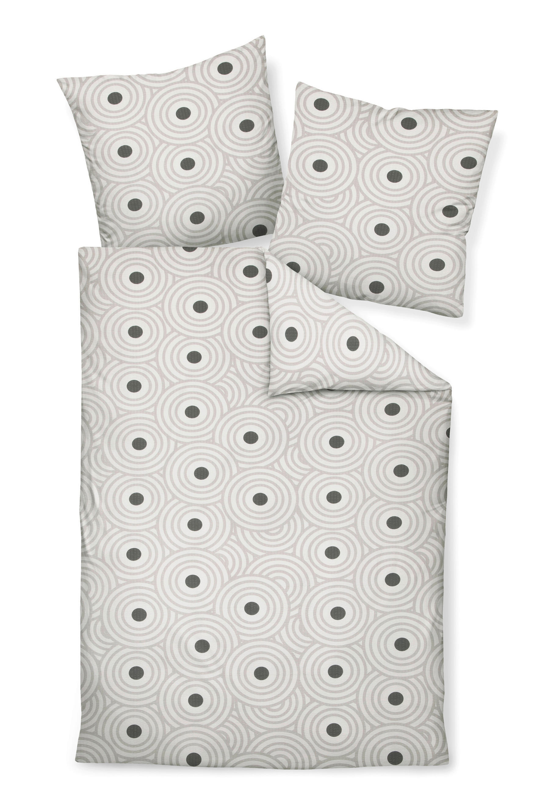 BETTWÄSCHE Seersucker 135/200 cm  - Taupe, Basics, Textil (135/200cm) - Janine