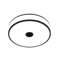 STROPNÍ LED SVÍTIDLO, 38/9,5 cm  - bílá/černá, Design, kov/plast (38/9,5cm)