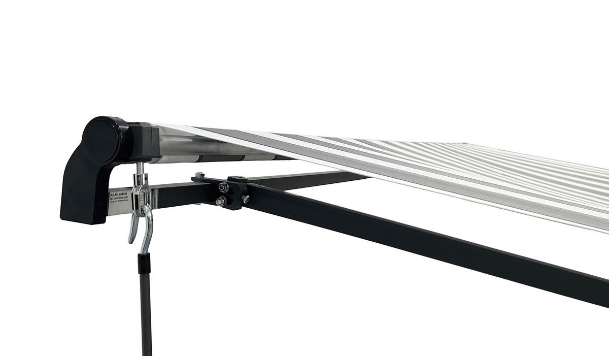 MARKISE - Anthrazit/Schwarz, MODERN, Kunststoff/Metall (395/20/250cm) - Gardenson
