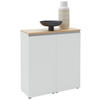 KOMMODE  in 90/102/41 cm  - Eichefarben/Silberfarben, Design, Holz/Holzwerkstoff (90/102/41cm) - Dieter Knoll