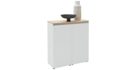 KOMMODE  in 90/102/41 cm  - Eichefarben/Silberfarben, Design, Holz/Holzwerkstoff (90/102/41cm) - Dieter Knoll