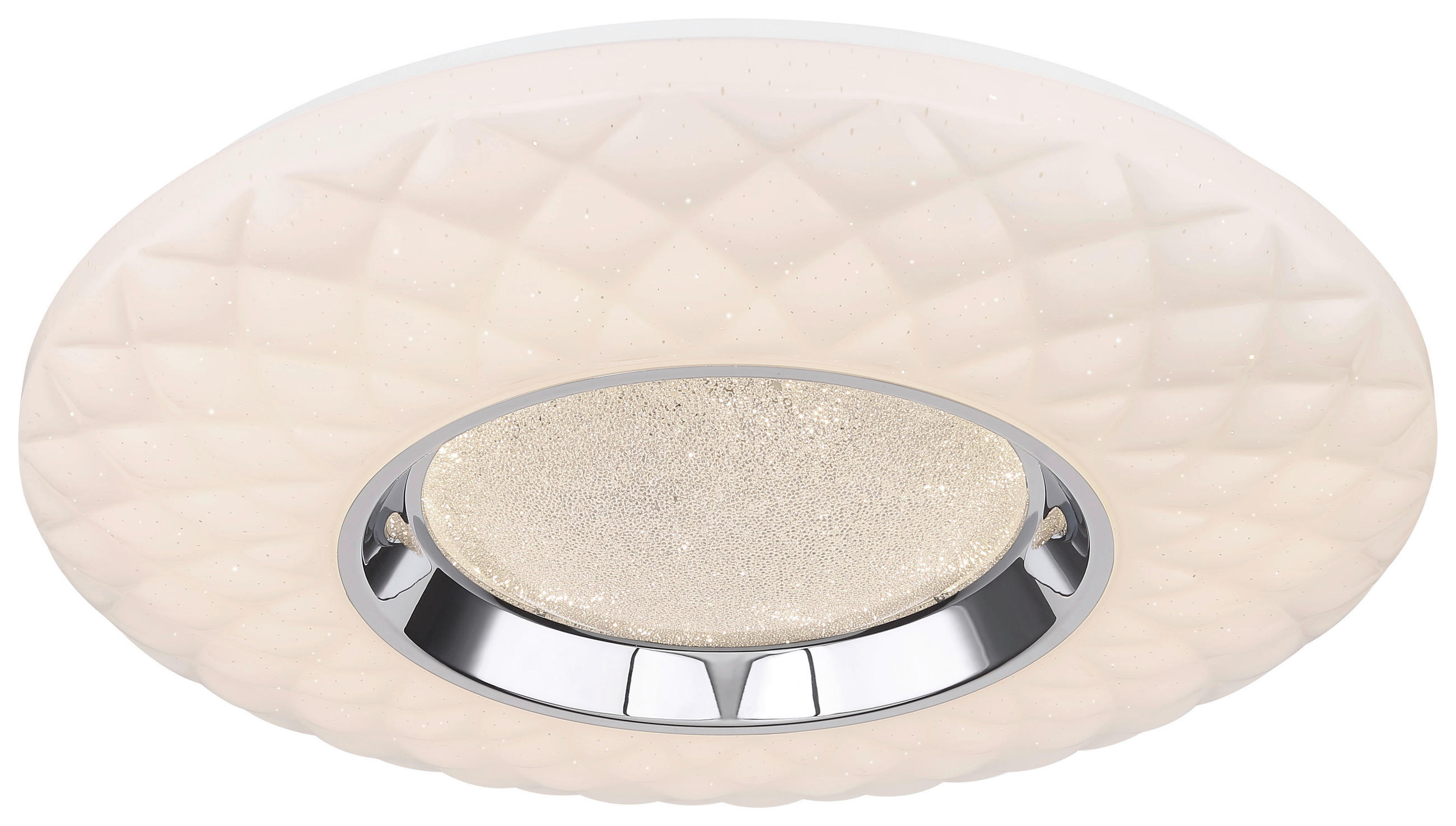 STROPNÍ LED SVÍTIDLO, 49/6,8 cm  - opál, Design, kov/plast (49/6,8cm) - Globo