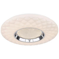 STROPNÉ LED SVIETIDLO, 49/6,8 cm  - opálová, Design, kov/plast (49/6,8cm) - Globo