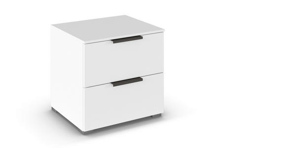 NACHTSCHRANK 50/49/42 cm - Silberfarben/Graphitfarben, Trend, Holzwerkstoff/Metall (50/49/42cm) - Novel