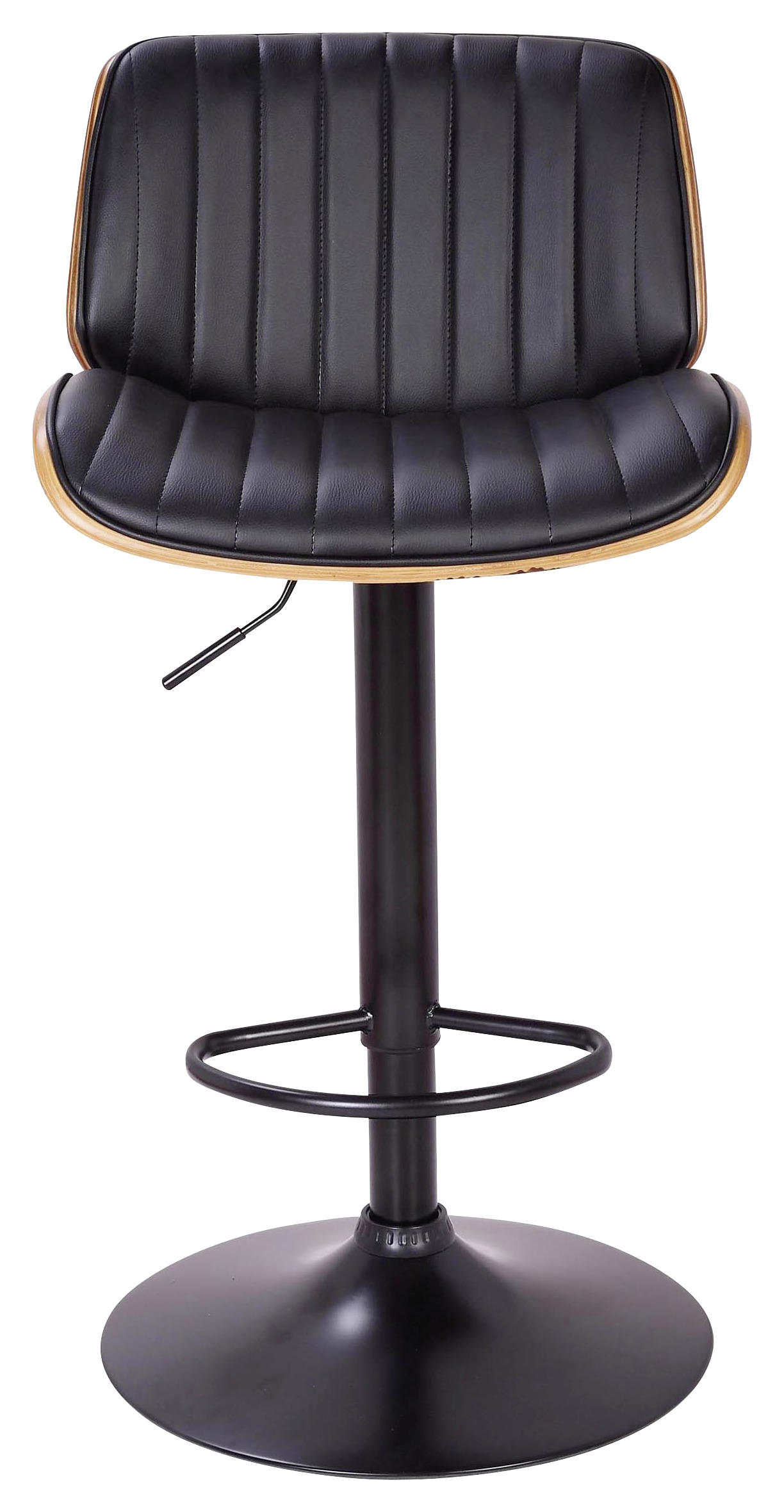BARPALL i svart, valnötsfärgad  - valnötsfärgad/svart, Lifestyle, metall/trä (47/87-108/50cm) - Premium Living