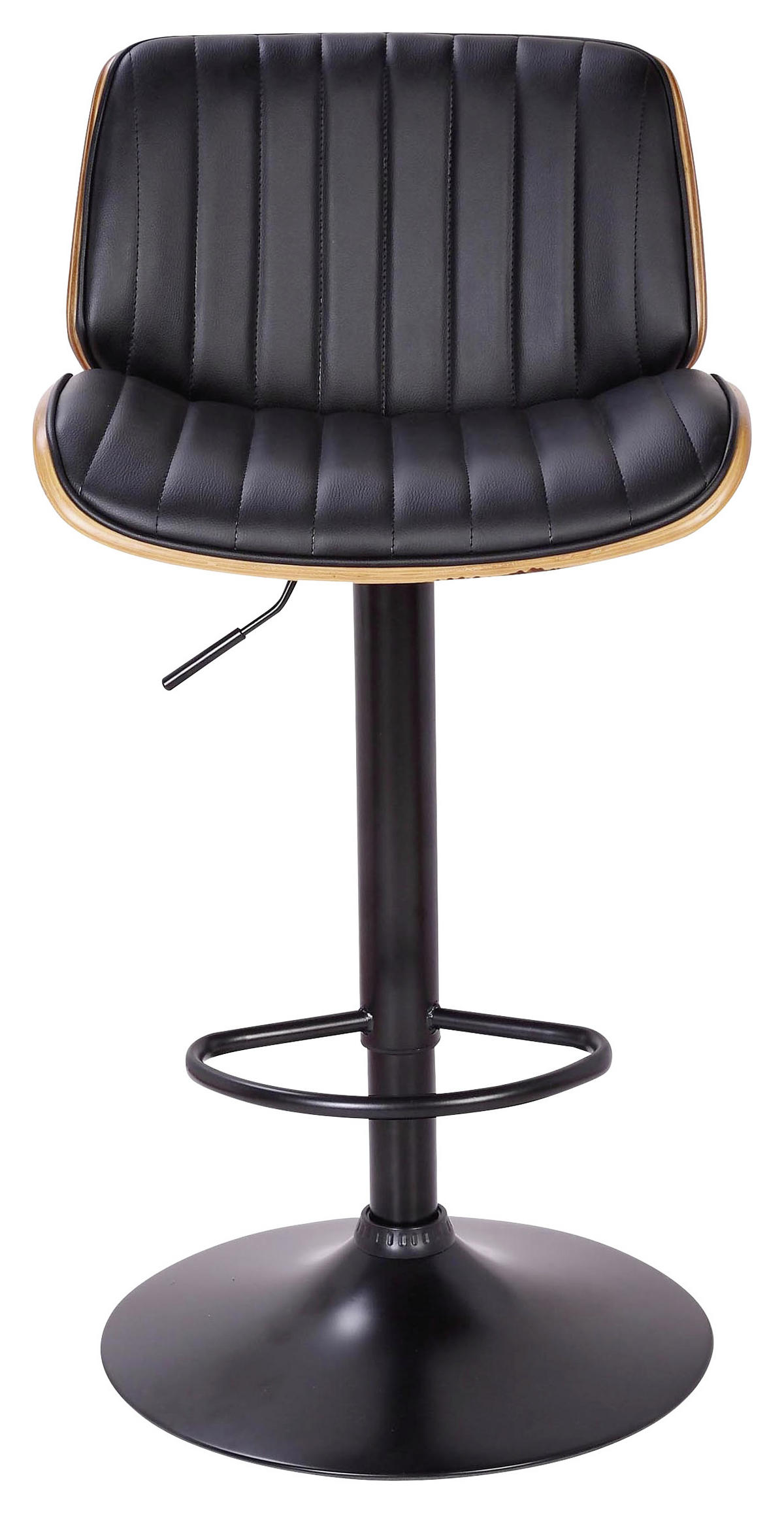 BARPALL i svart, valnötsfärgad  - valnötsfärgad/svart, Lifestyle, metall/trä (47/87-108/50cm) - Premium Living