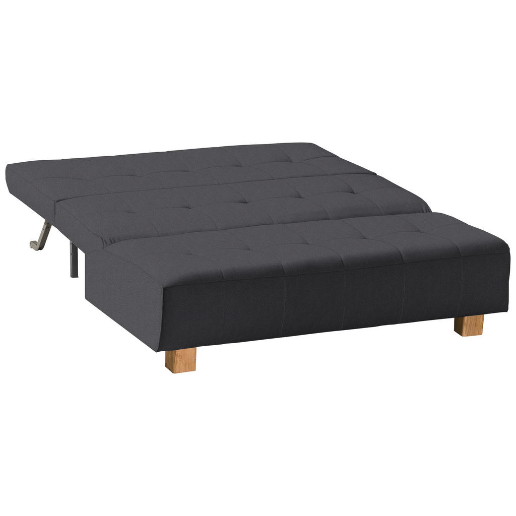 Thumbnail - Novel Schlafsofa Juice, Grau, Textil, Eiche, Uni, 2-Sitzer, 165x92x102 cm, Stoffauswahl, Schlafen auf Sitzhöhe, Kinder- ...