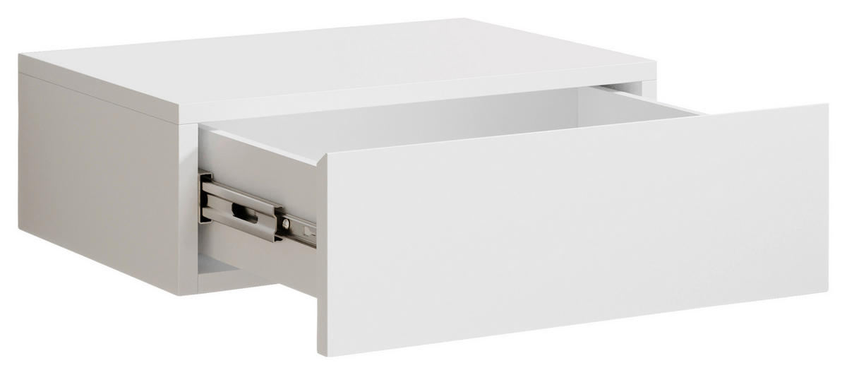 SÄNGBORD i vit  - vit, Modern, trämaterial (42/14/30cm) - Livetastic