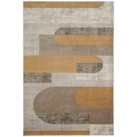 WEBTEPPICH 133/190 cm Memphis  - Gelb/Grau, Design, Textil (133/190cm) - Novel