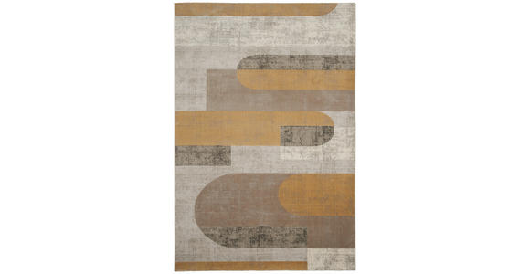 WEBTEPPICH 160/230 cm Memphis  - Gelb/Grau, Design, Textil (160/230cm) - Novel