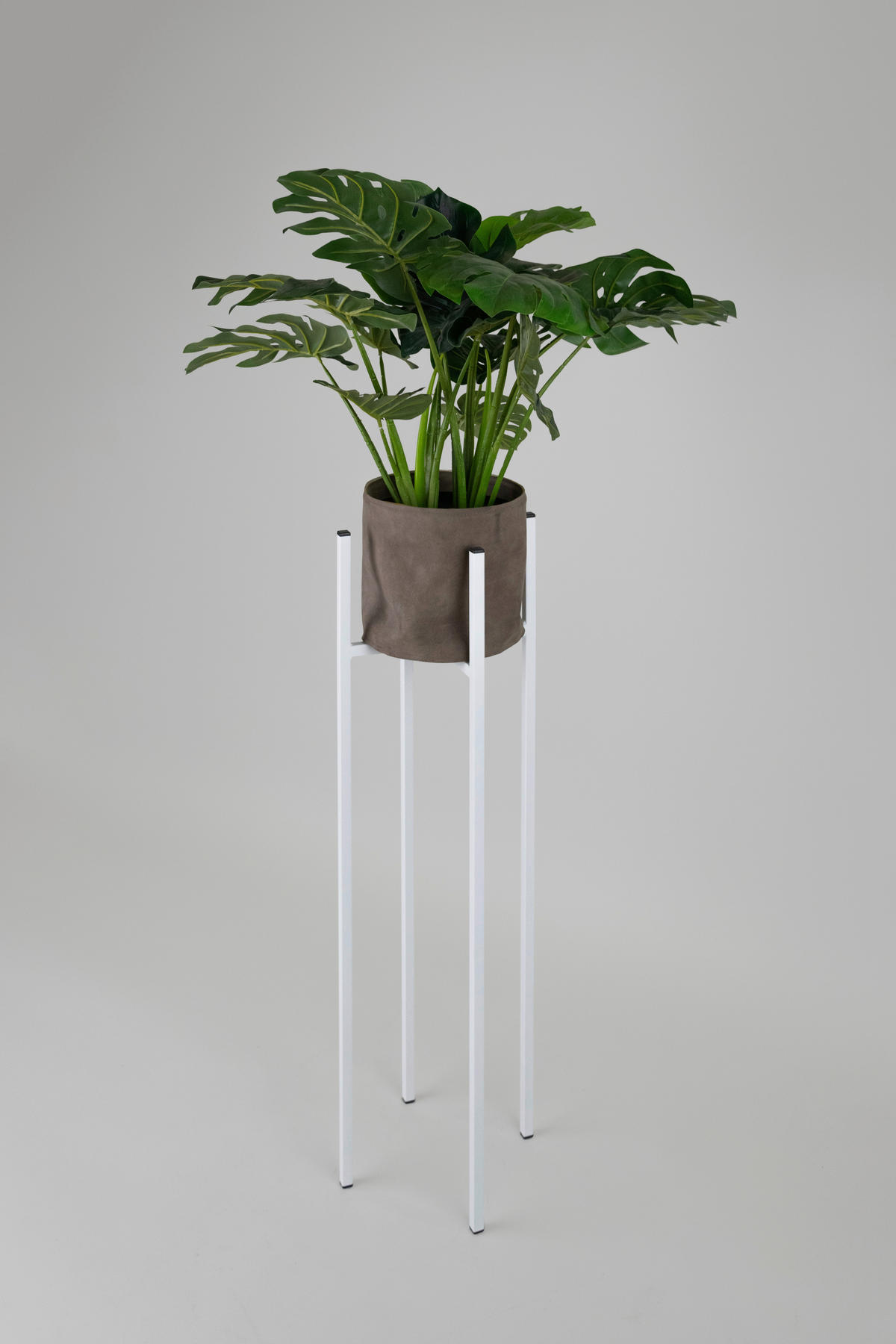 BLUMENSTÄNDER Metall  - Weiß, Basics, Metall (28/90/28cm)