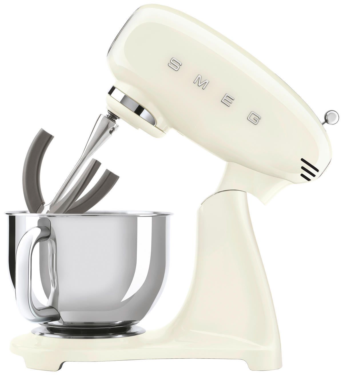 KÜCHENMASCHINE 50'S STYLE SMF03CREU  - Creme/Alufarben, Basics, Metall (40,2/37,8/22,1cm) - SMEG