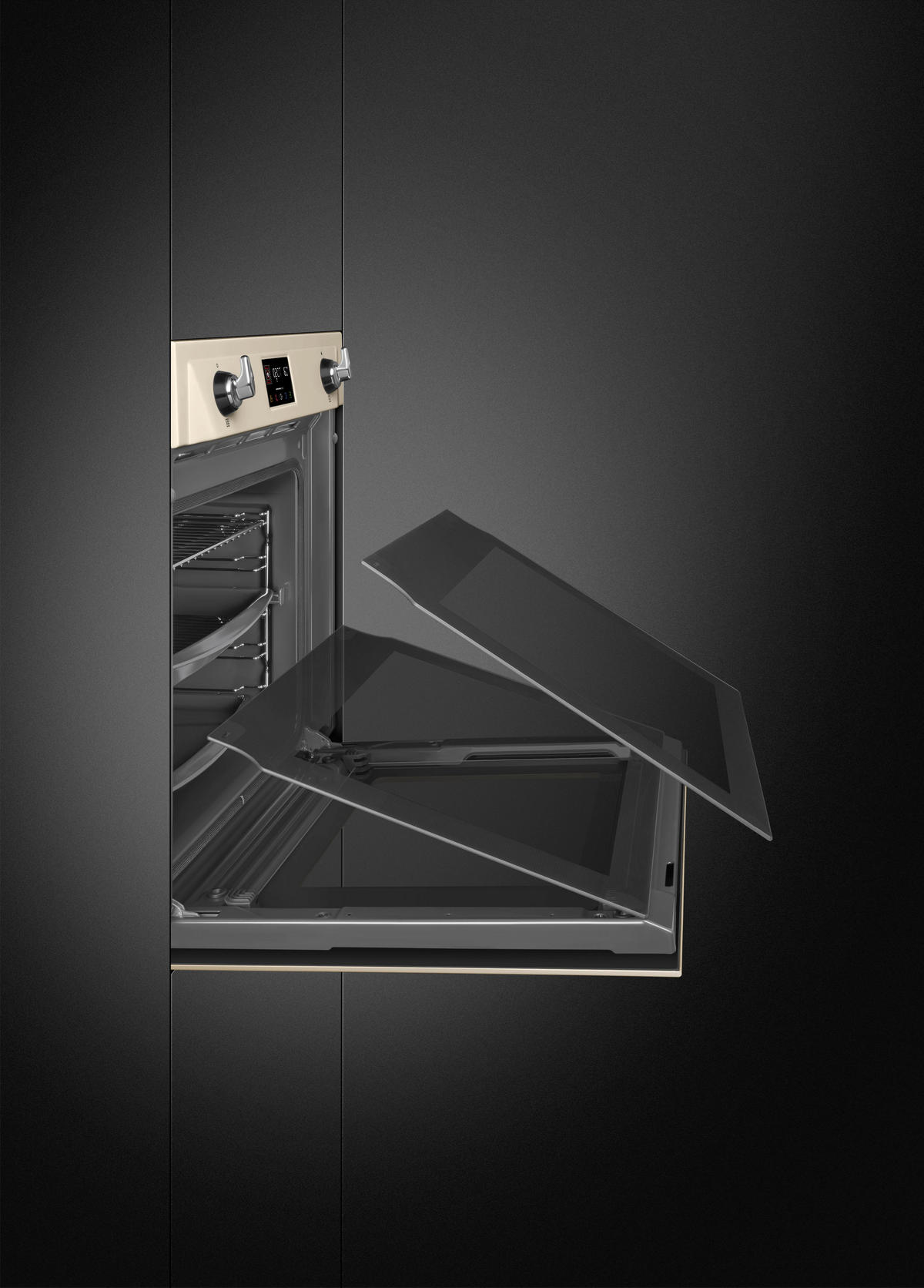 EINBAUBACKOFEN SOP6902S2PP  - Creme, Basics, Glas/Metall (59,7/59,2/54,8cm) - SMEG