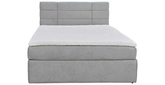 BOXBETT 160/200 cm in Grau - Schwarz/Kieferfarben, KONVENTIONELL, Holz/Kunststoff (160/200cm) - Carryhome