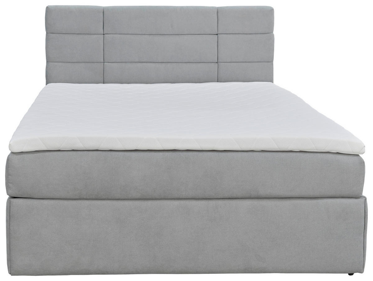 BOXBETT 160/200 cm  in Grau  - Schwarz/Kieferfarben, KONVENTIONELL, Holz/Kunststoff (160/200cm) - Boxxx