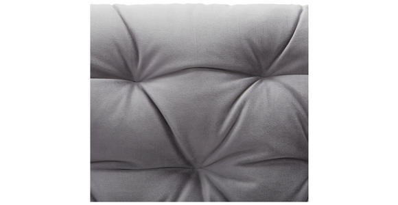 CHESTERFIELD-SOFA in Samt Dunkelgrau  - Dunkelgrau/Schwarz, Trend, Holz/Textil (191/78/84cm) - Ambia Home